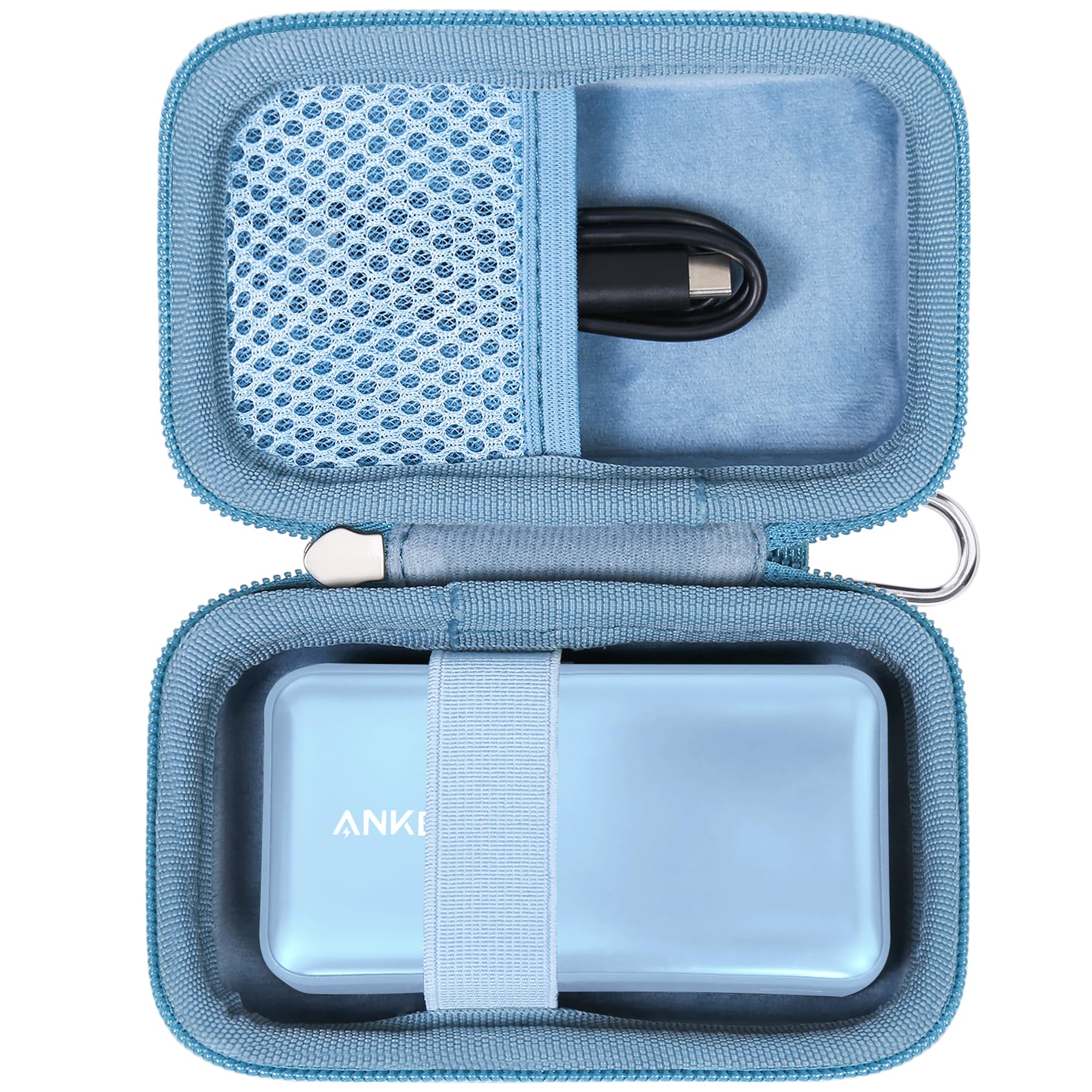 khanka Hard Travel Case for Anker 3-in-1 Fast Charging Charger with Built-in USB-C Cable/Anker 533 Power Bank/Anker Nano Power Bank10000mAh Portable Charger