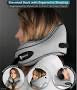SNUGL Neck Travel Pillow - Memory Foam Airplane Pillow - Flight Pillow | Neck Support Travel Pillow with Carry Bag & Clip | Neck Pillows for Sleeping Travel Plane | Flying Travel Essentials - Grey